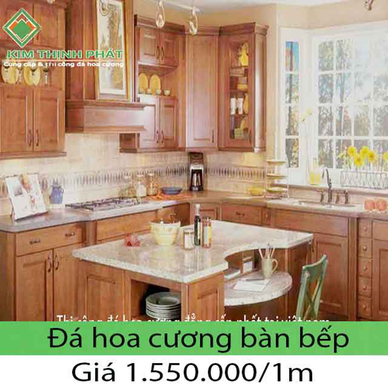 Bếp đá hoa cương thiên nhiên thi công đường nét đẹp nhất là gì mua ở đâu granite
