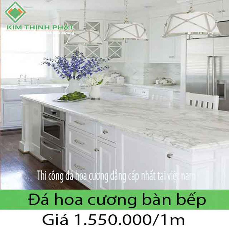 Bếp đá hoa cương thiên nhiên thi công đường nét đẹp nhất là gì mua ở đâu granite