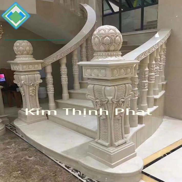 cầu thang đá hoa cương