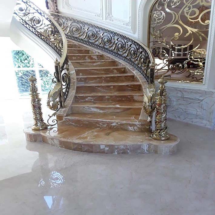 cầu thang đá hoa cương