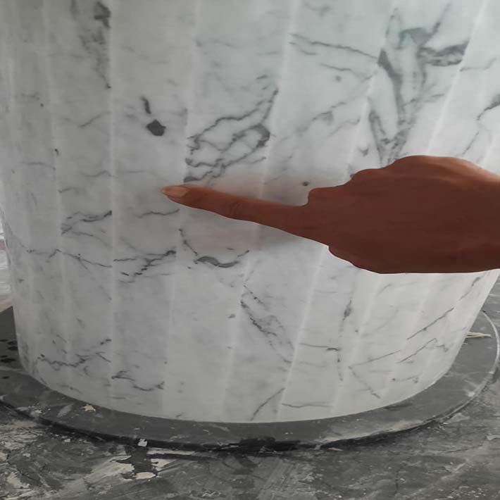 Đá hoa cương trắng sọc vân gỗ