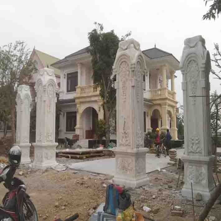 mẫu đá hoa cương ốp cột nhà