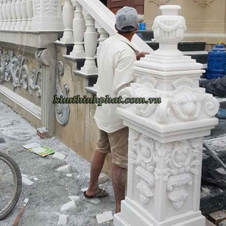 Thi công đá hoa cương lan can