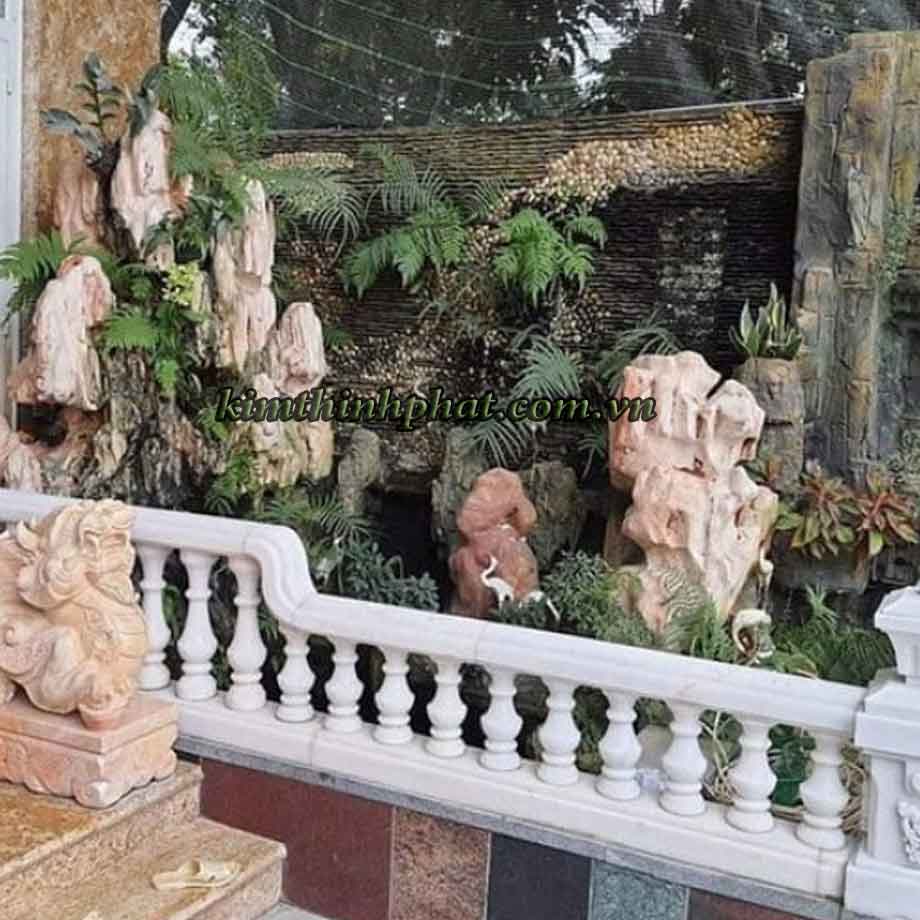 Thi công đá hoa cương lan can