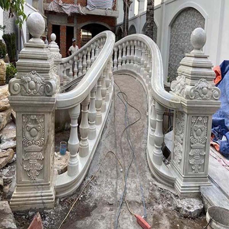 Thi công đá hoa cương lan can