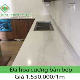 Bếp đá hoa cương hoa văn tự nhiên giá rẻ thi công tốt